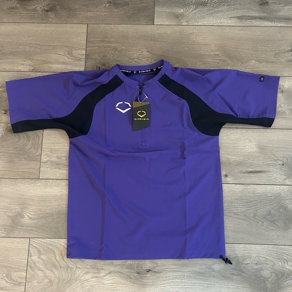 Evoshield Other - NWT EvoShield Men's Purple & Black Pullover 1/2 Zip Shirt Size Small